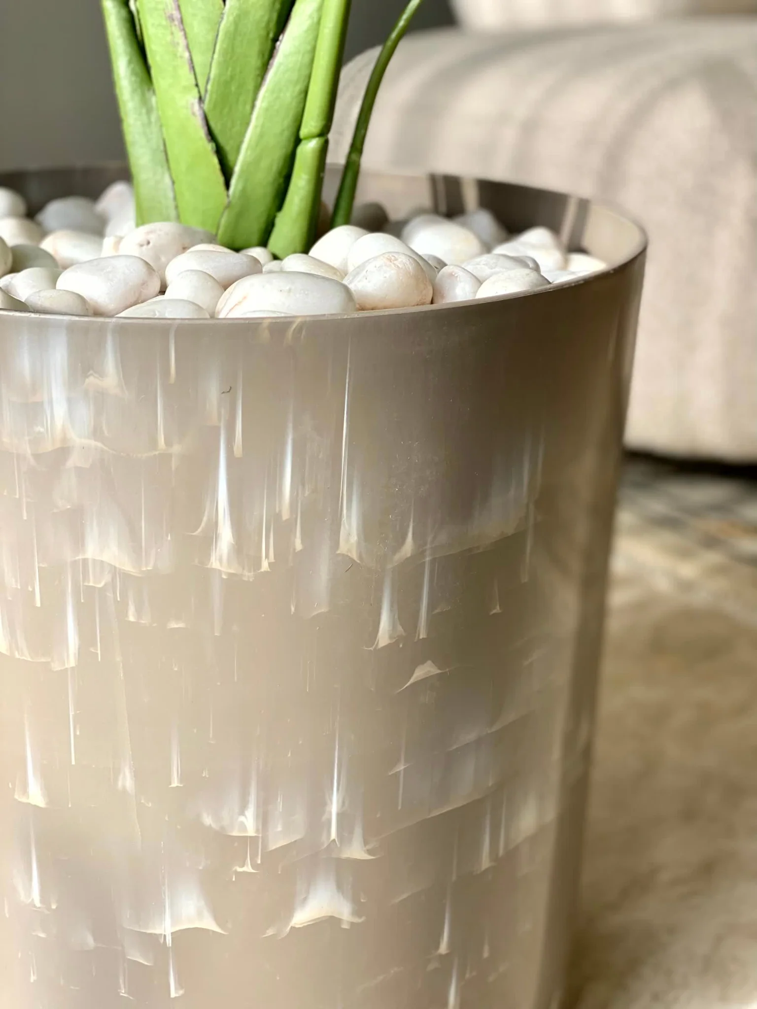 Amara Beige Planter - Large - Image 4