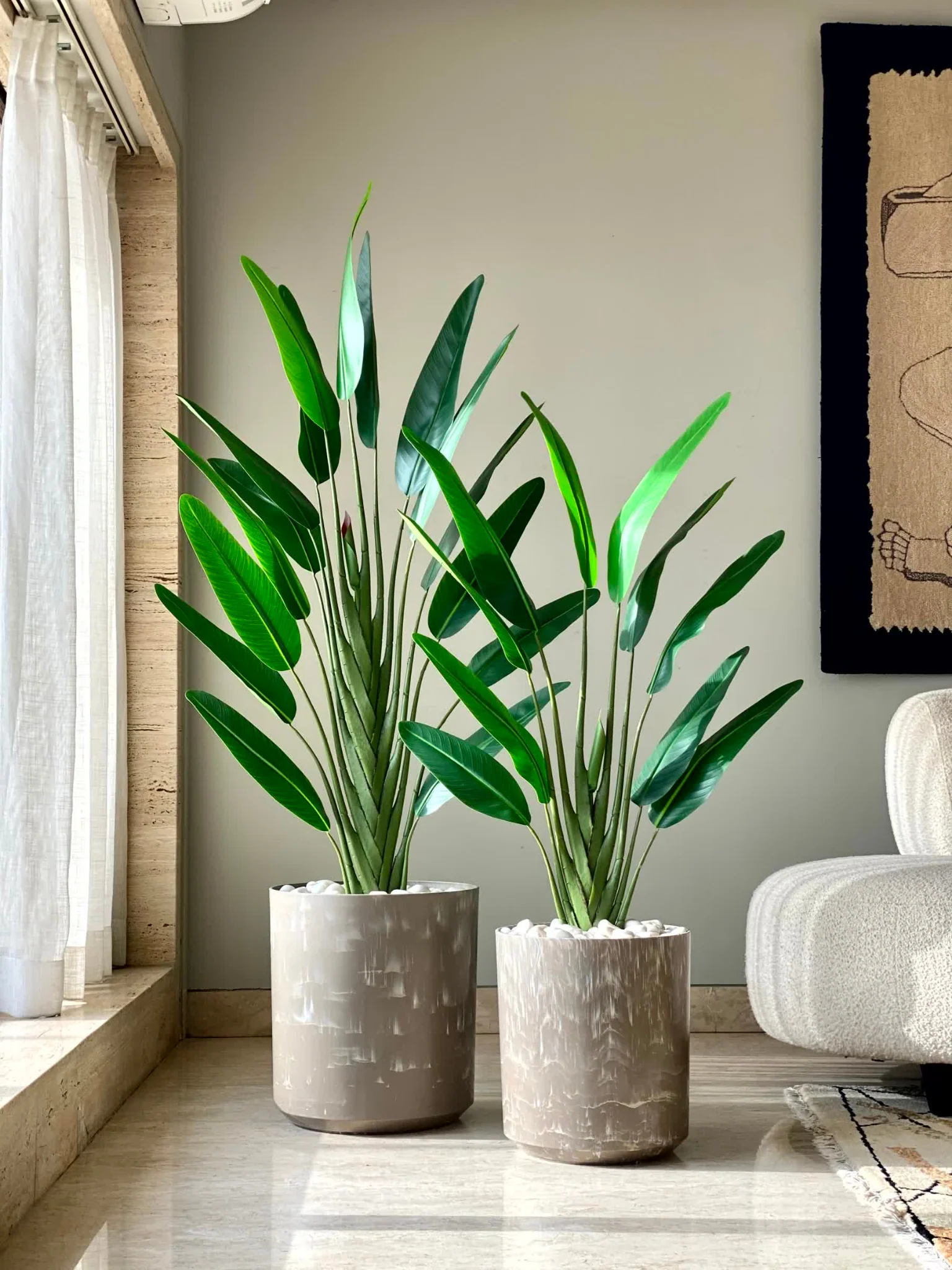 Amara Beige Planter - Large - Image 6