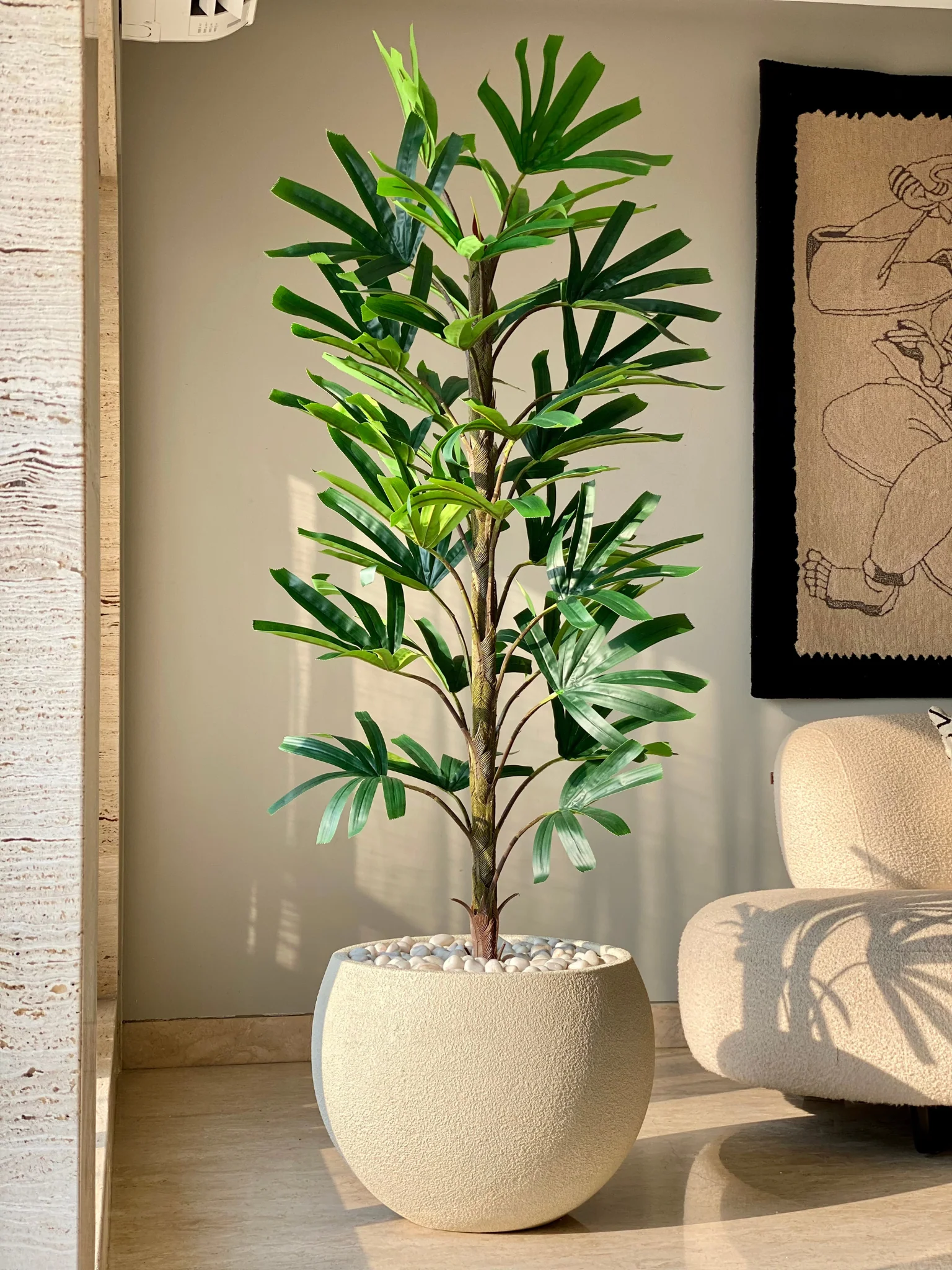Artificial Rhapis Palm Plant -  6 Feet - Image 4