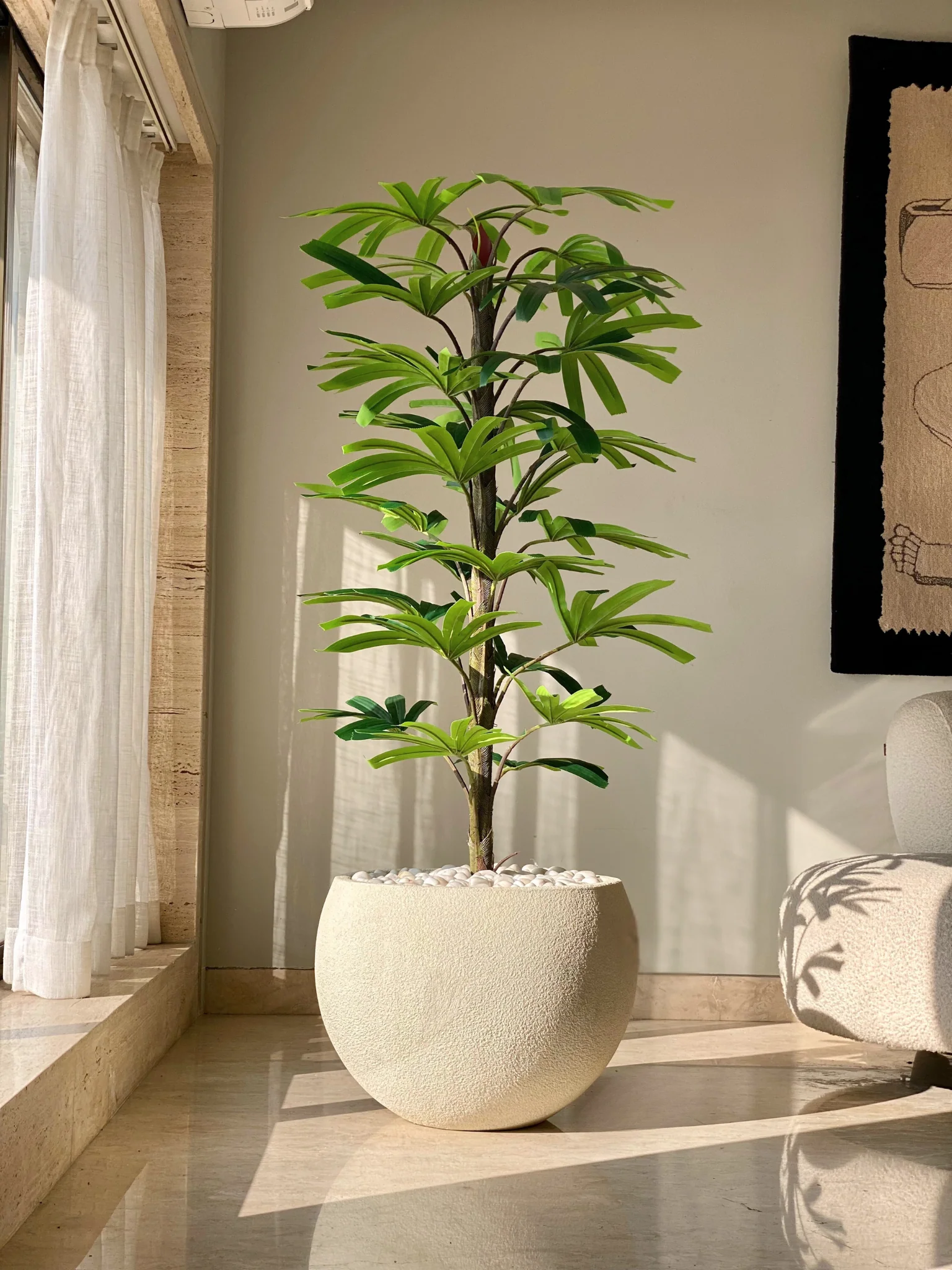 Artificial Rhapis Palm Plant -  6 Feet - Image 7