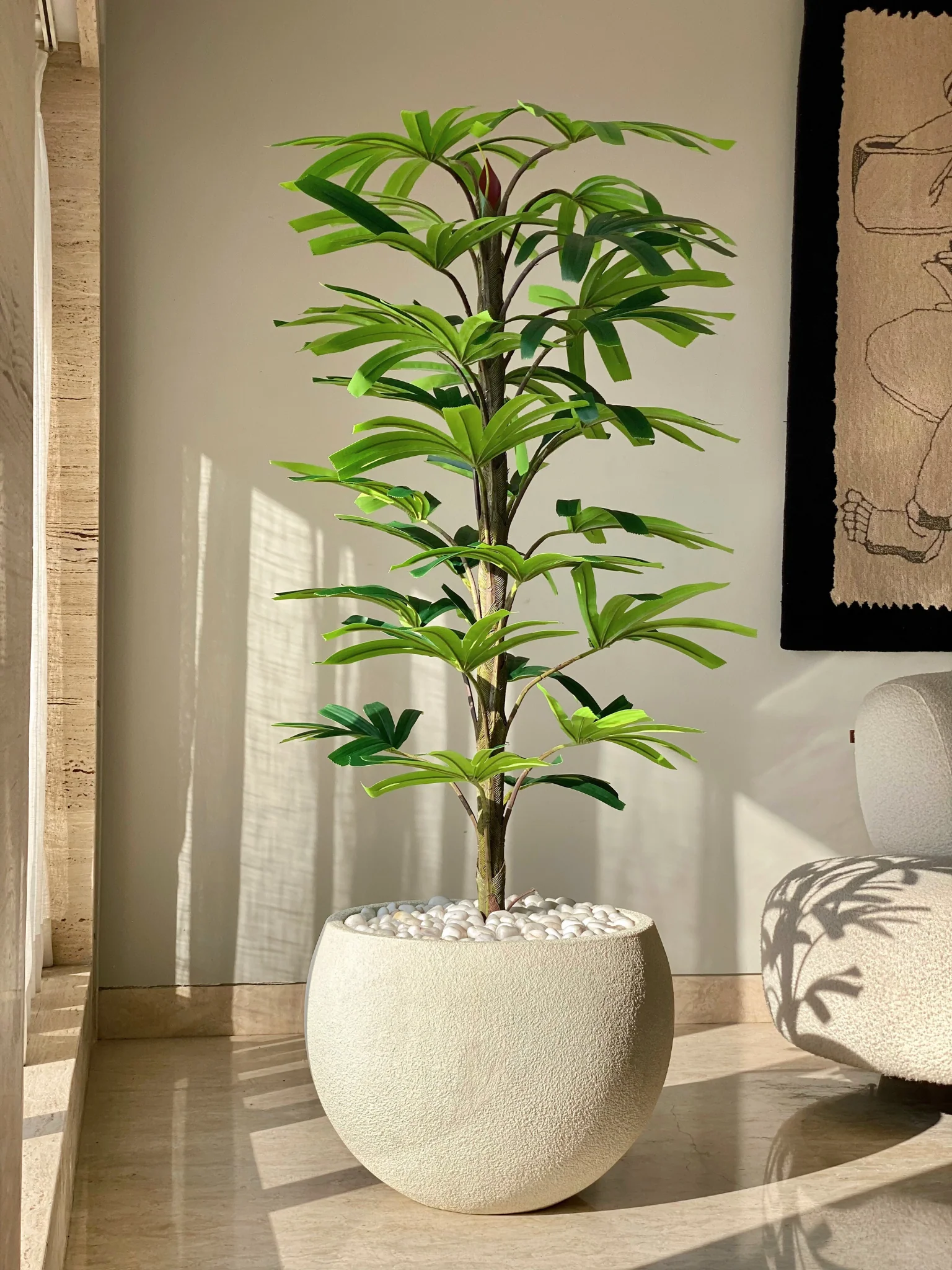 Artificial Rhapis Palm Plant -  6 Feet - Image 8