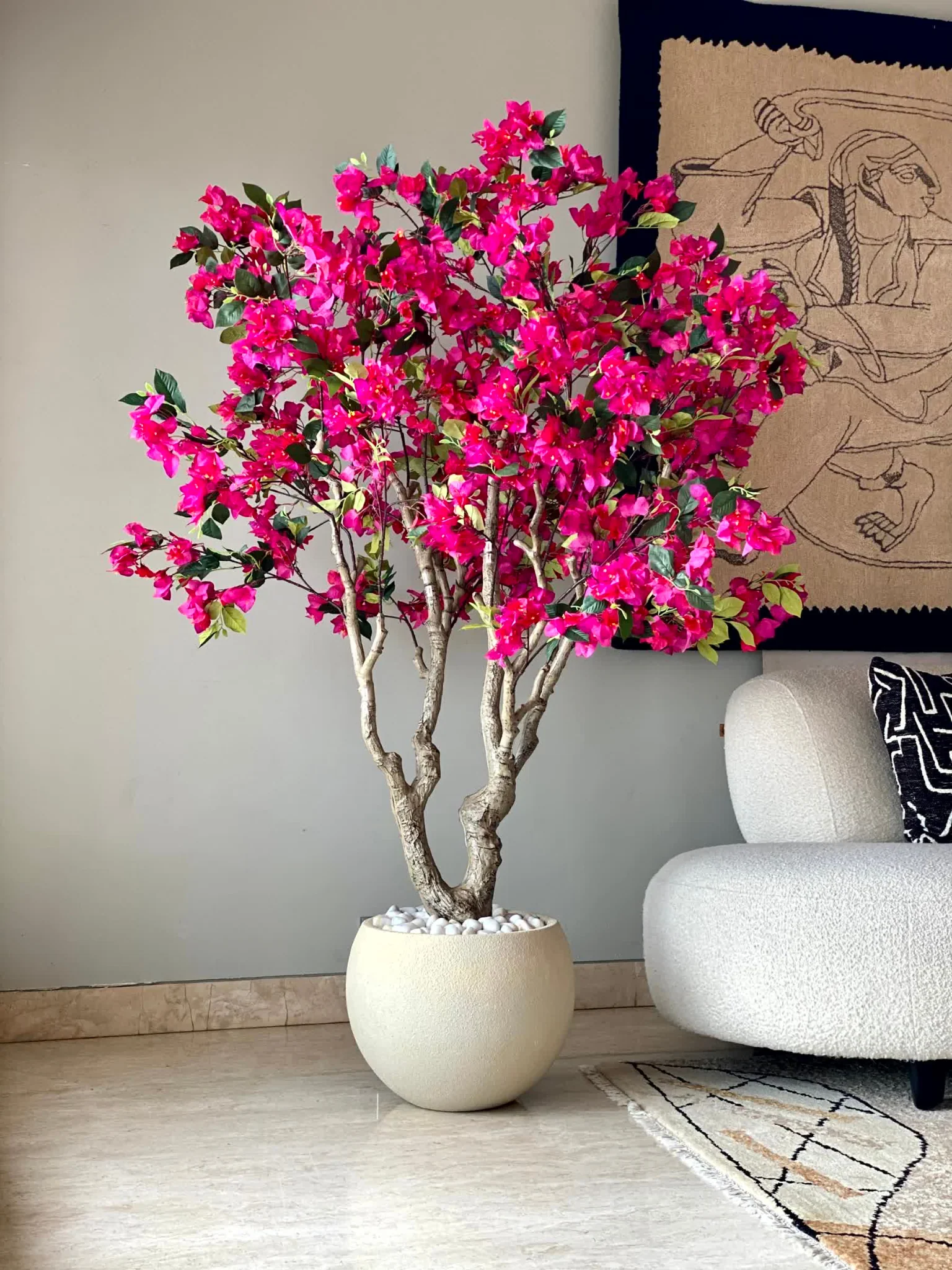 Artificial Pink Bougainvillea Plant - 6 Feet - Image 3