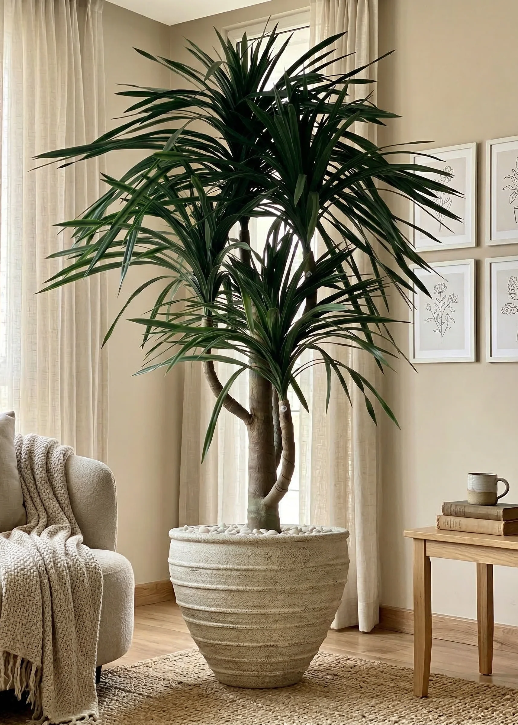 Artificial Dracaena Plant - 8 Feet - Image 5