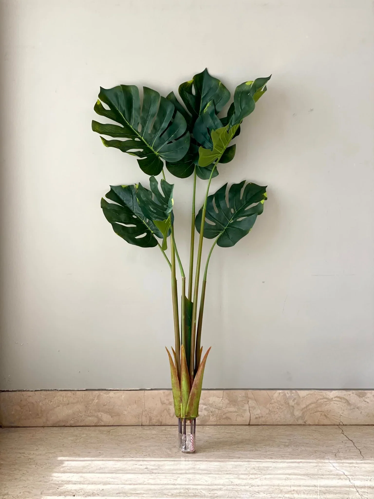 Artificial Evergreen Monstera Plant - 3.5 Feet - Image 5