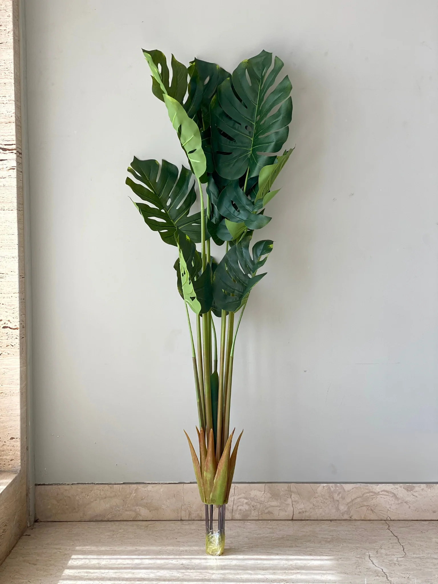 Artificial Evergreen Monstera Plant - 4.5 Feet - Image 5