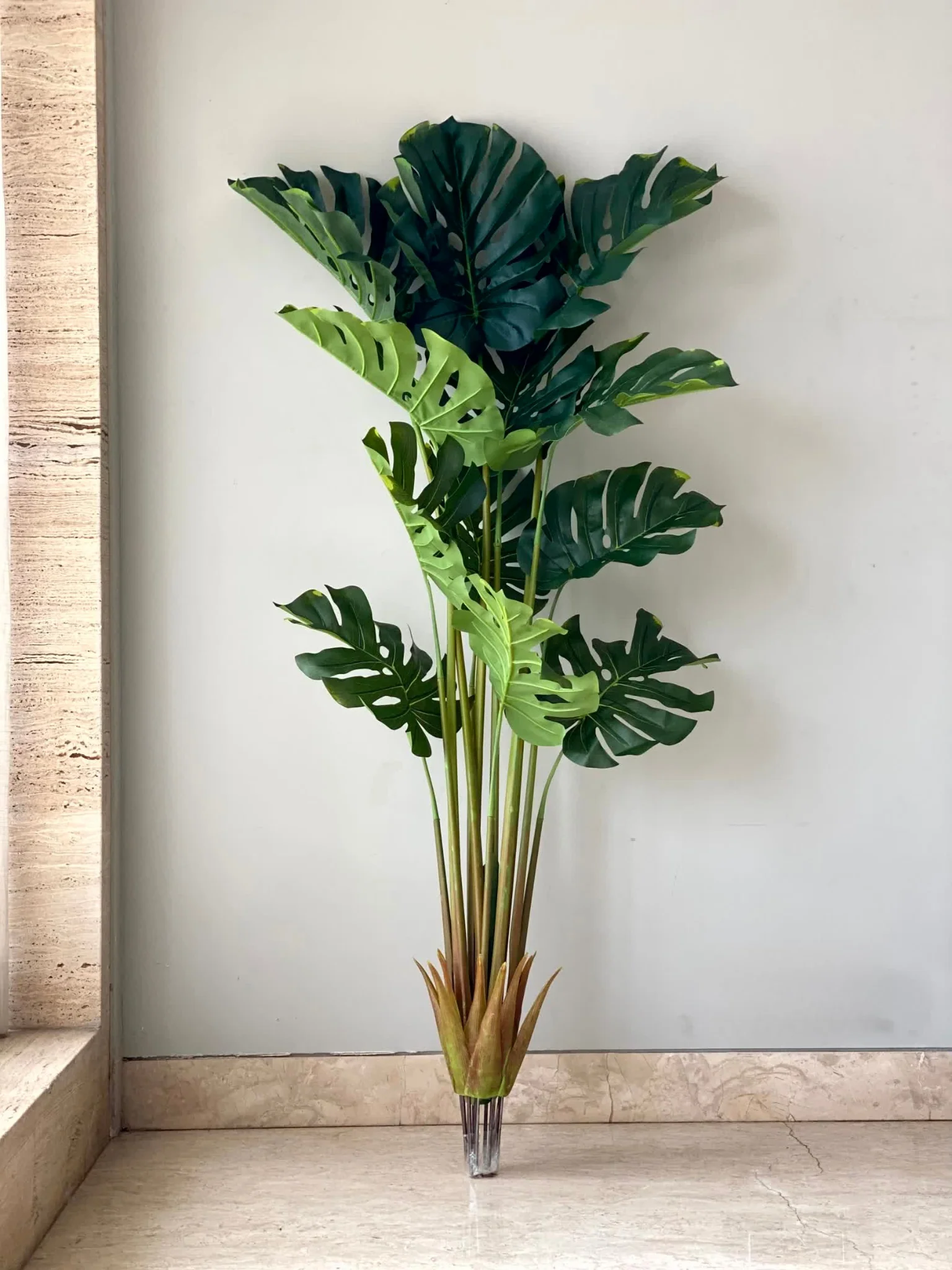 Artificial Evergreen Monstera Plant - 5 Feet - Image 5