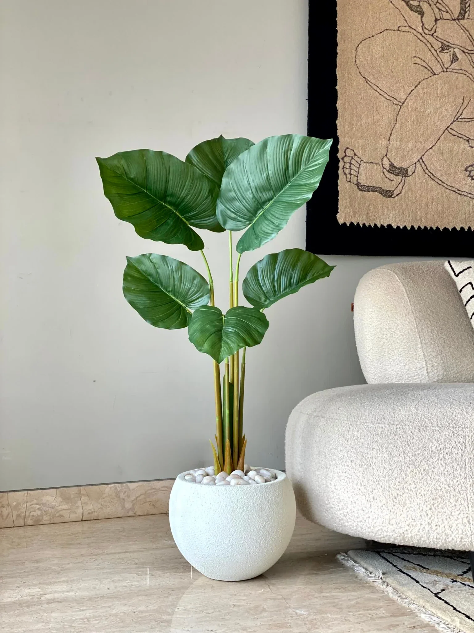 Artificial Evergreen Pothos Plant - 3.5  Feet - Image 4