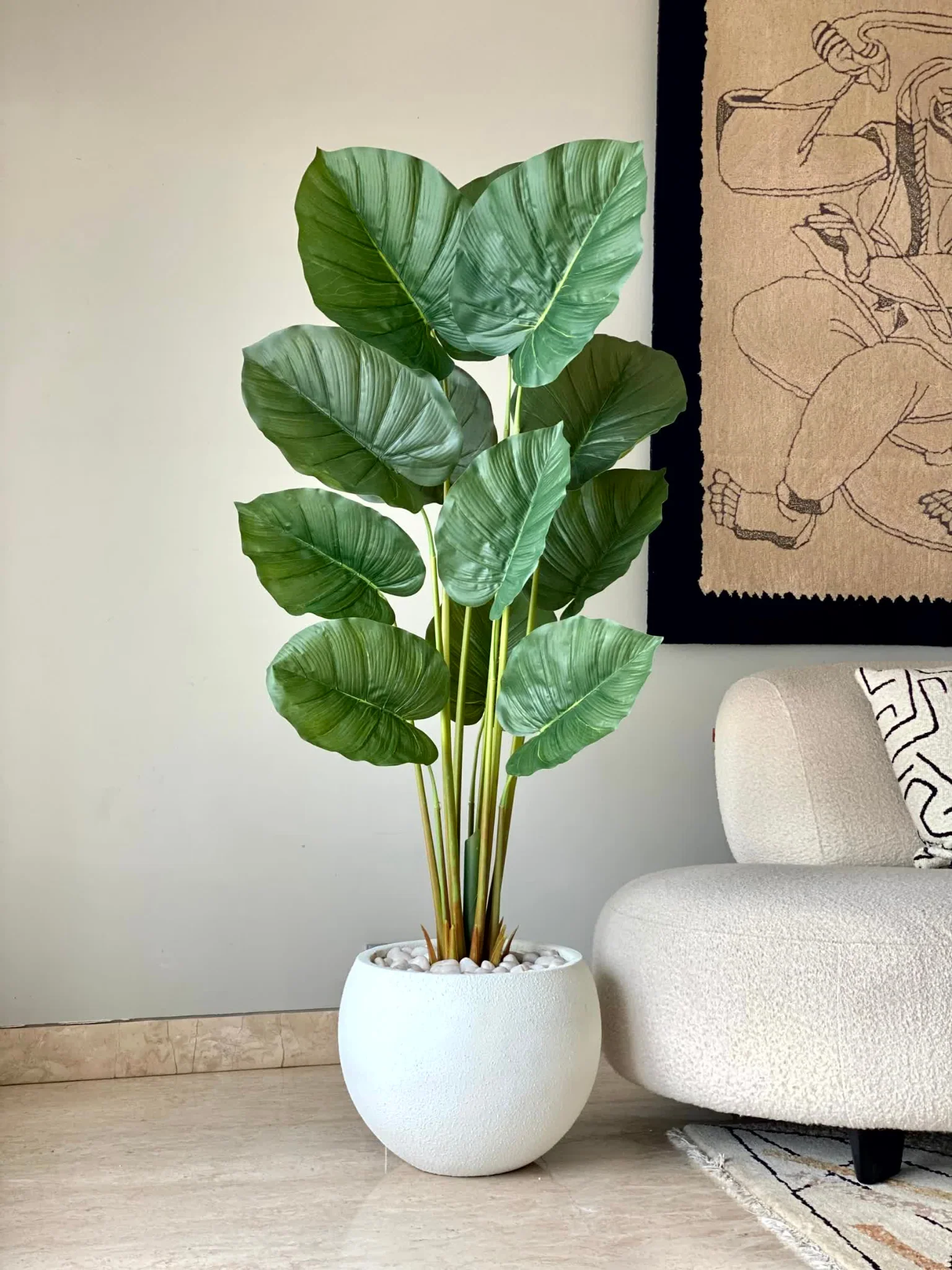 Artificial Evergreen Pothos Plant - 5 Feet - Image 4