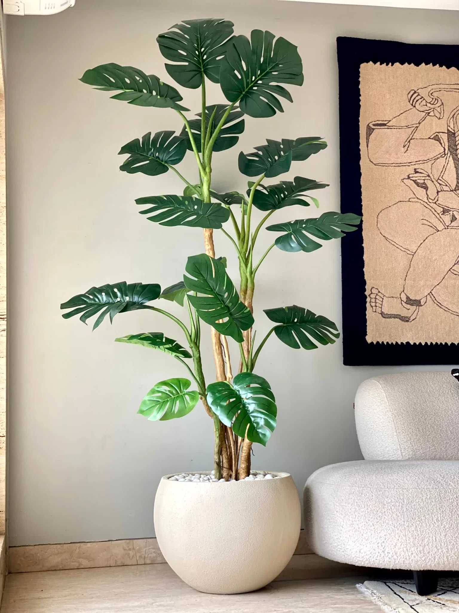 Artificial Forest Monstera Plant - 7.5 Feet - Image 4