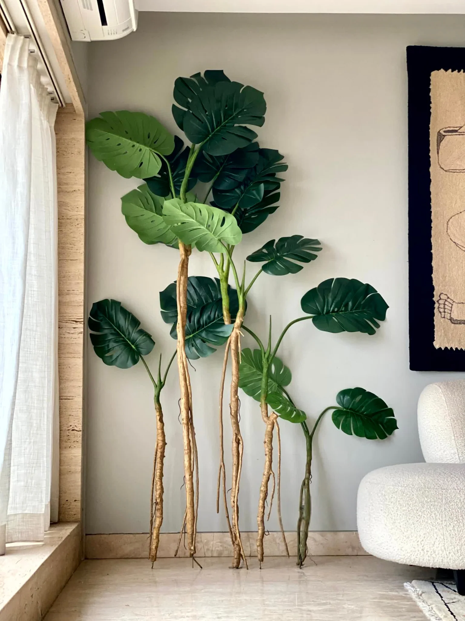 Artificial Forest Monstera Plant - 7.5 Feet - Image 5