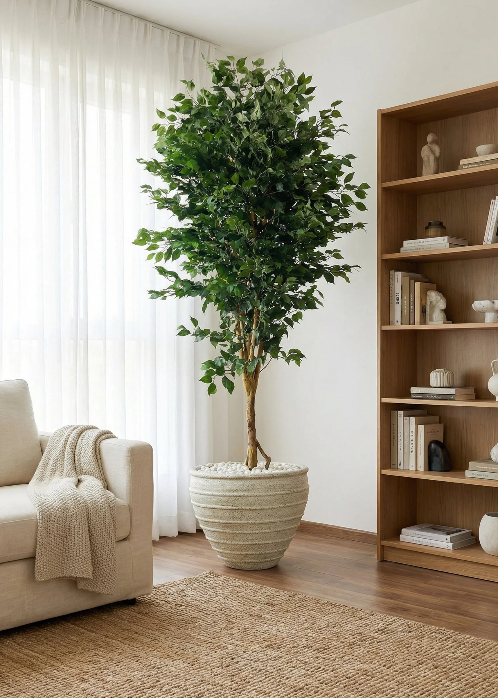 Artificial Grand Ficus Plant - 8.5 Feet - Image 4