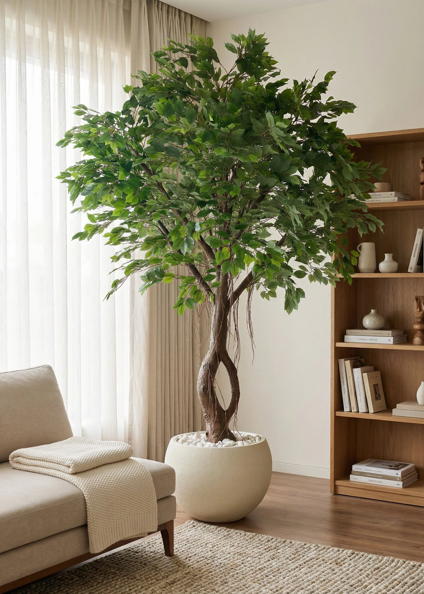 Artificial Grandiose Ficus Plant - 8 Feet - Image 4