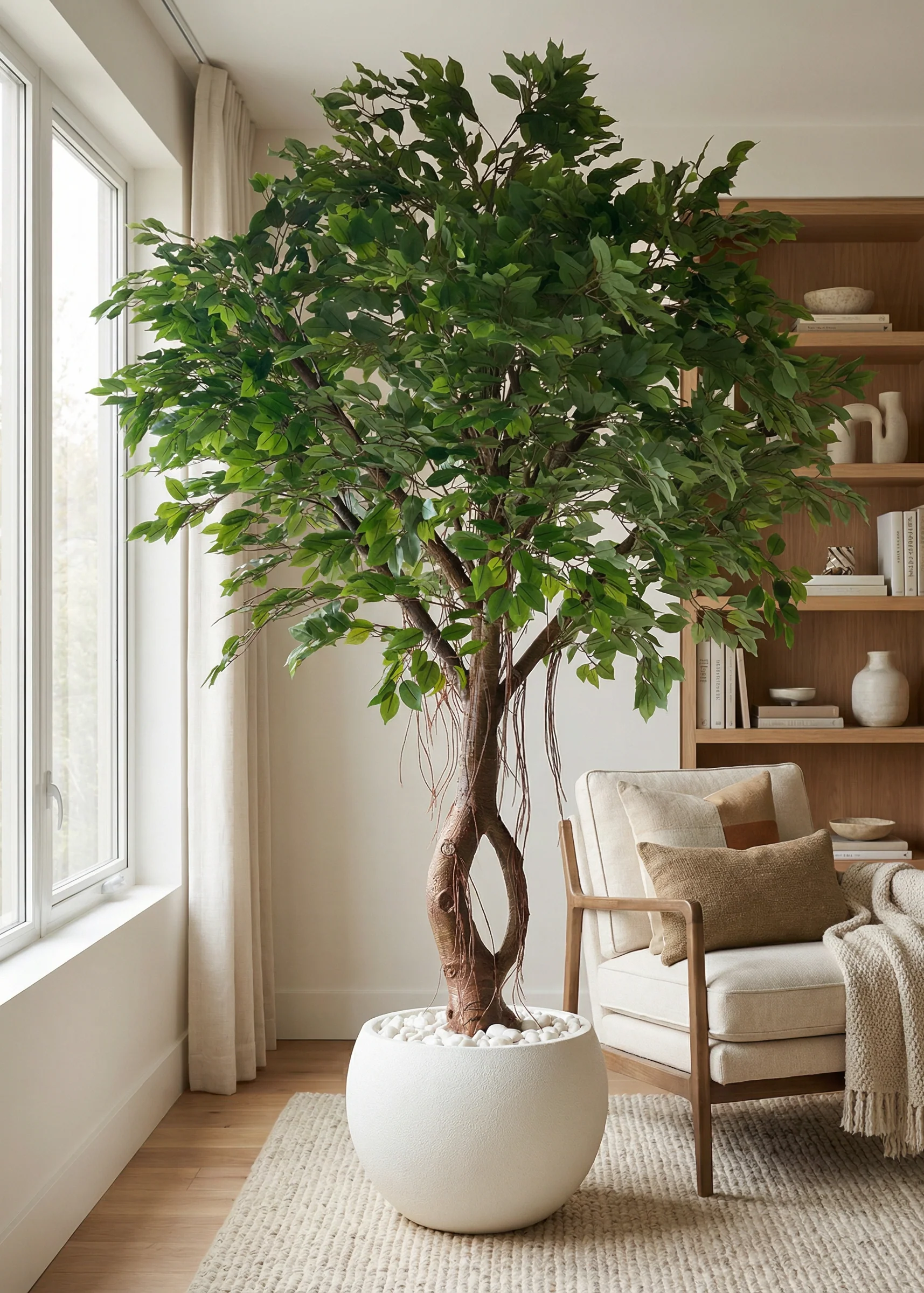Artificial Grandiose Ficus Plant - 8 Feet - Image 5
