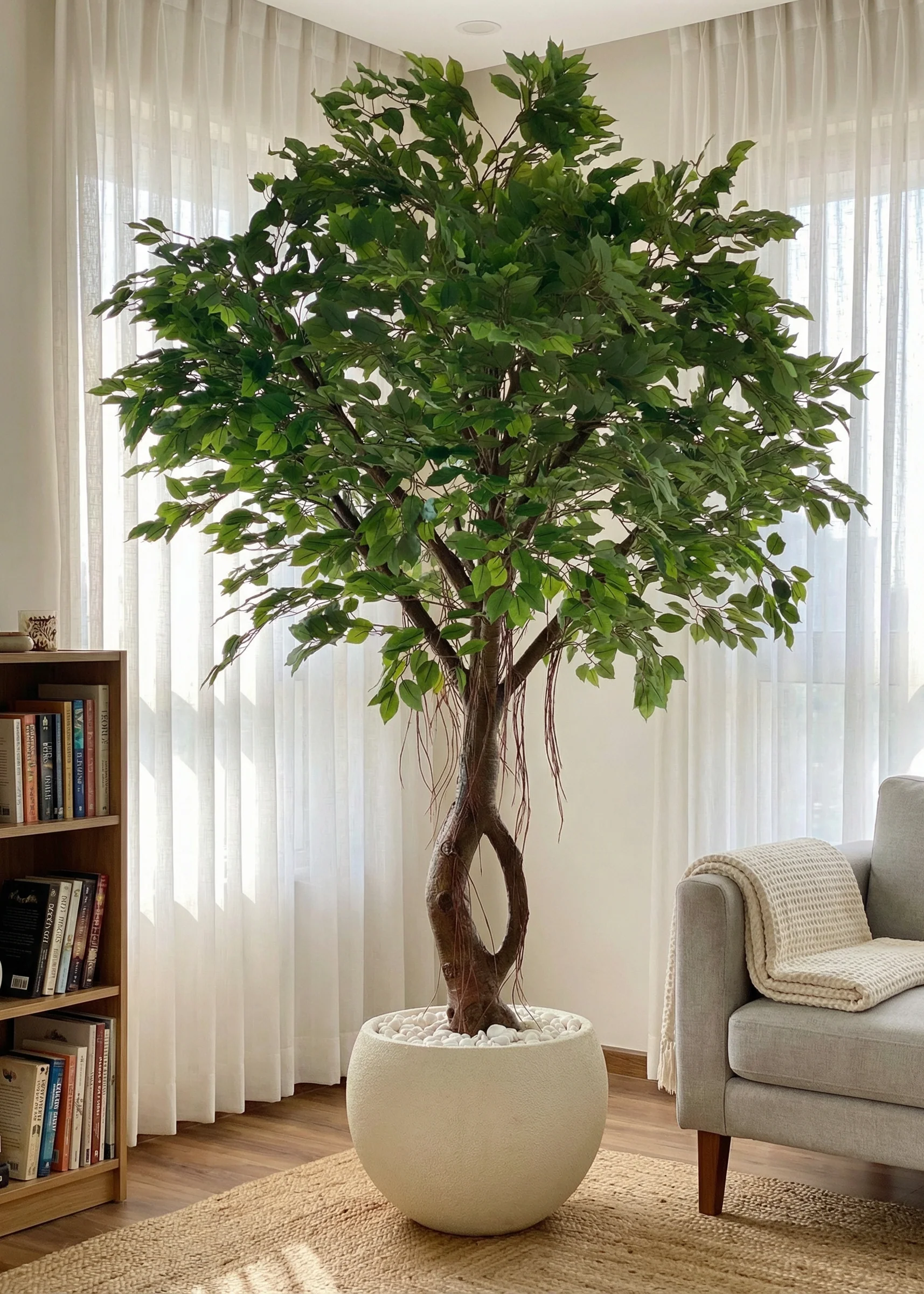 Artificial Grandiose Ficus Plant - 8 Feet - Image 7