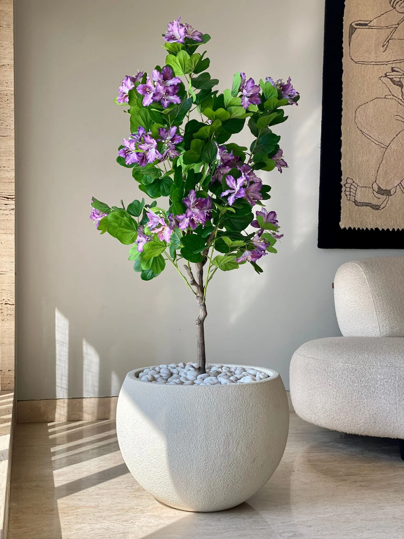 Artificial Lilac Bauhinia Plant -  5 Feet - Image 3