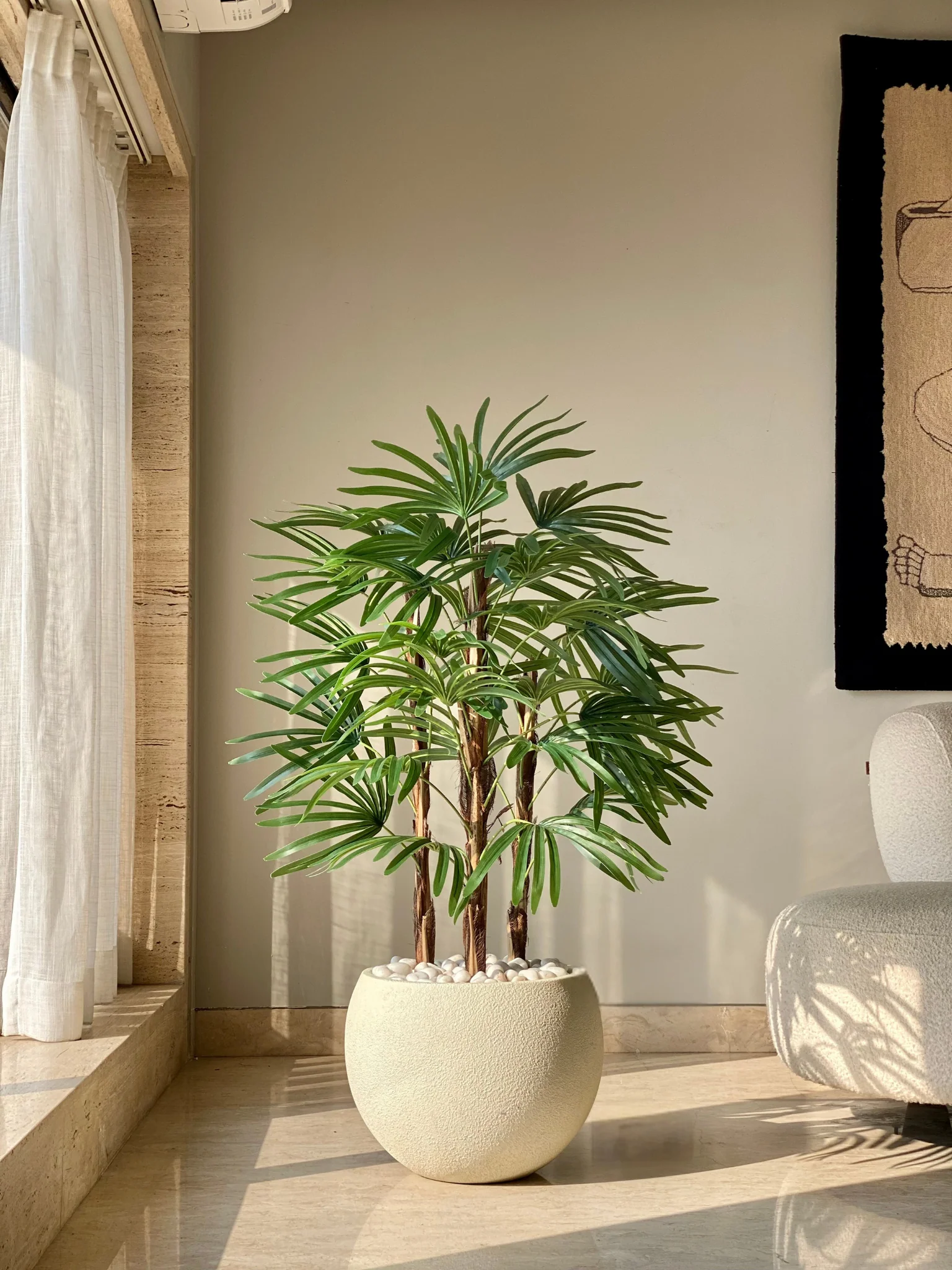 Artificial Rhapis Palm Tree - 4 Feet - Image 5