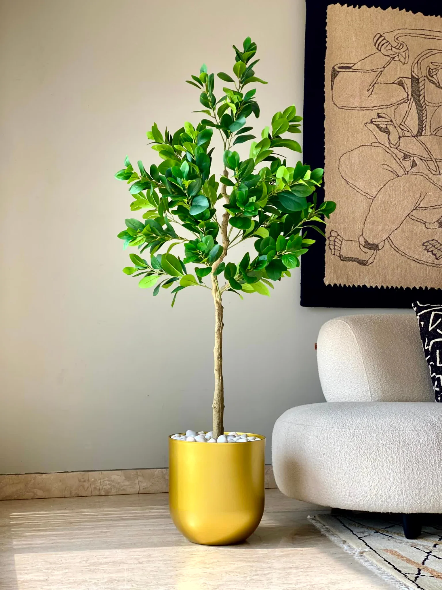 Artificial Serene Peperomia Plant  - 5 Feet - Image 4