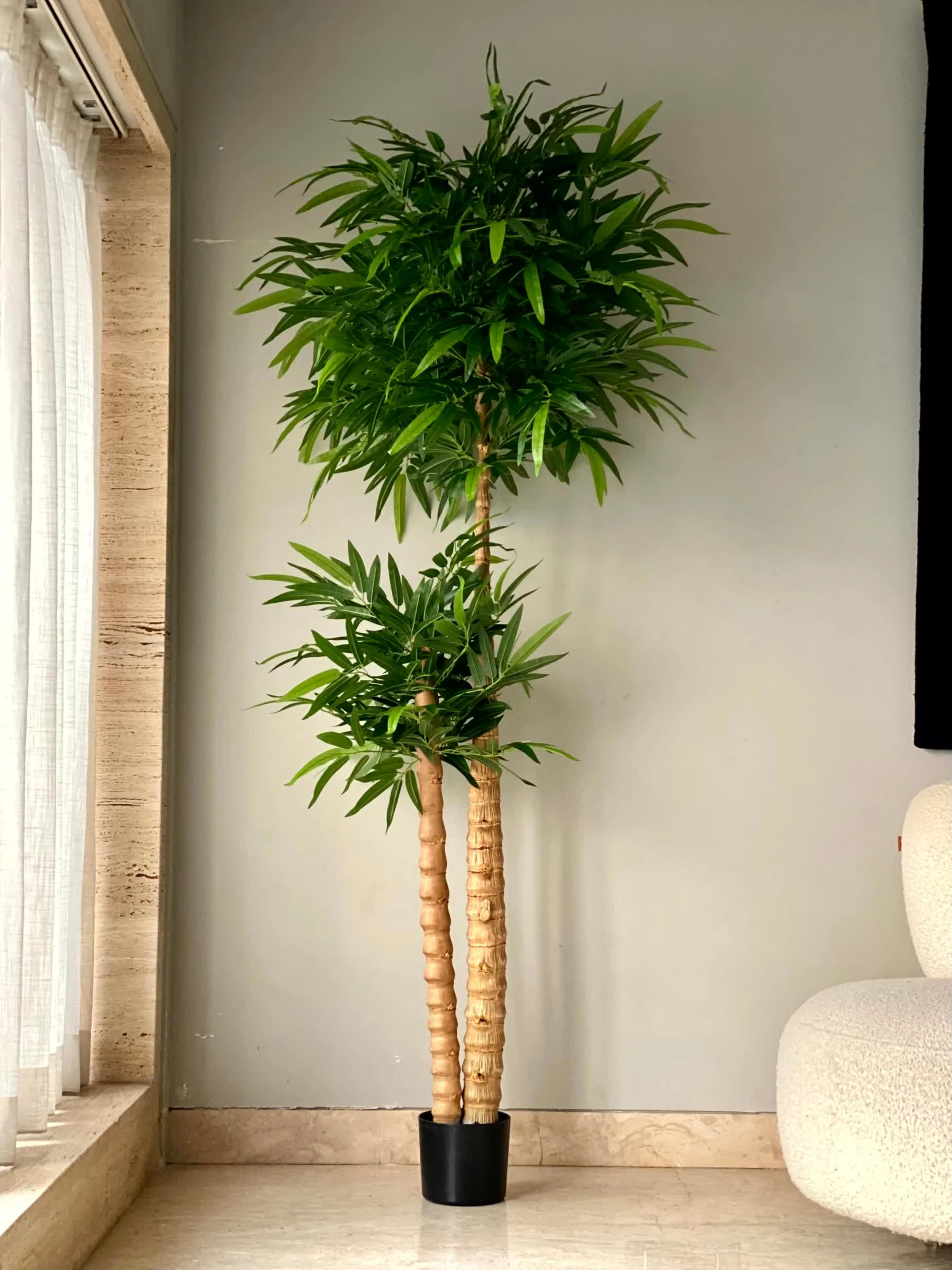 Artificial Timber Bamboo Plant - 7 Feet - Image 6
