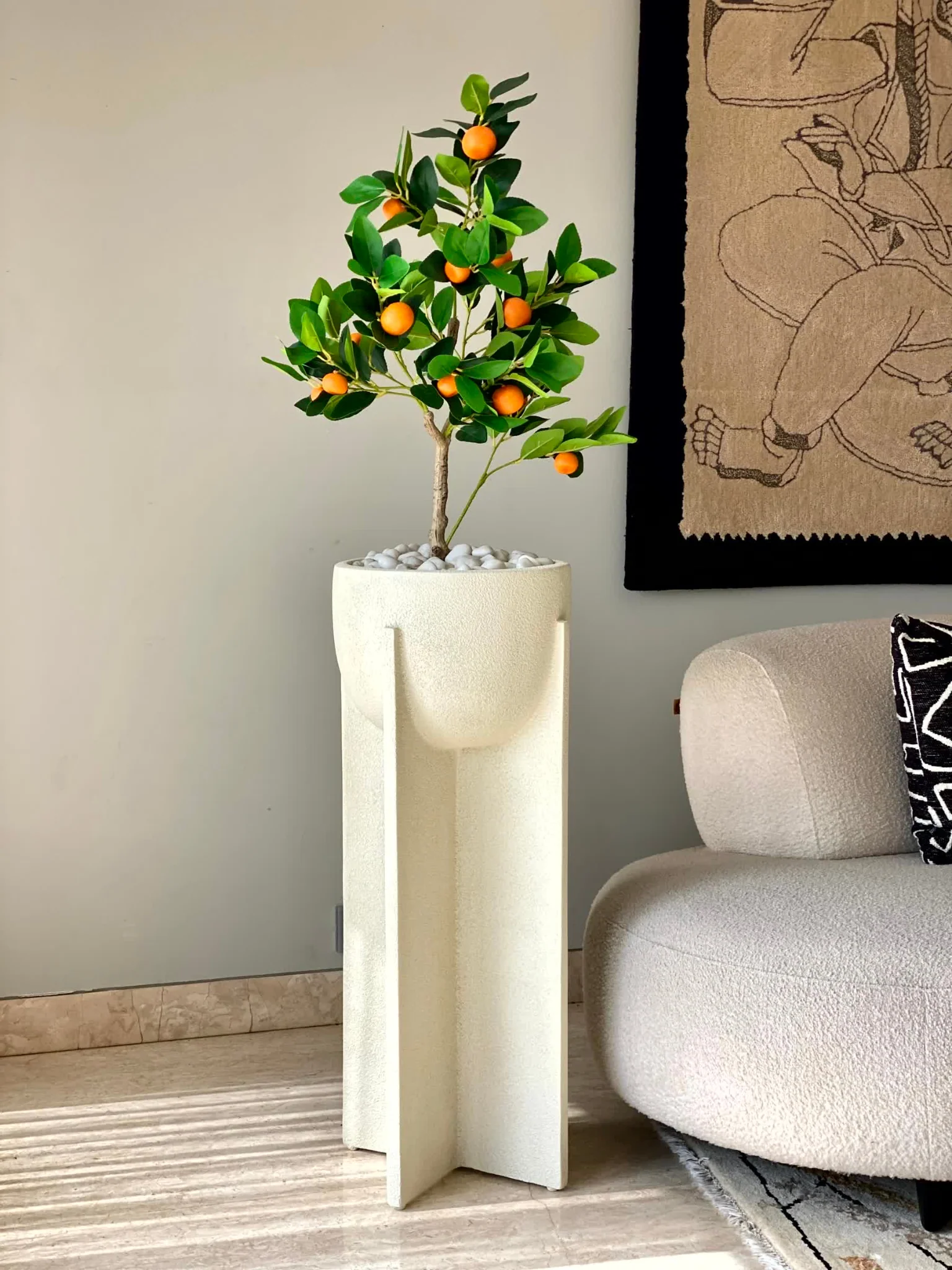 Artificial Tropical Orange Plant - 3.5 Feet - Image 4