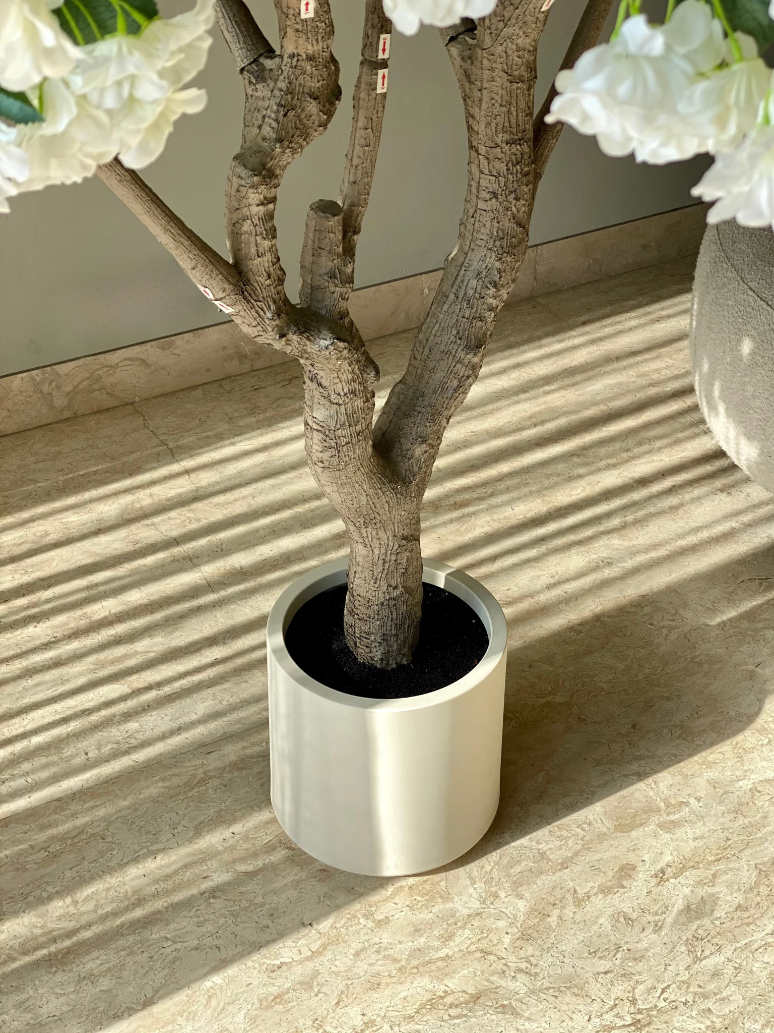 Artificial White Blossom Plant - 8 Feet - Image 6