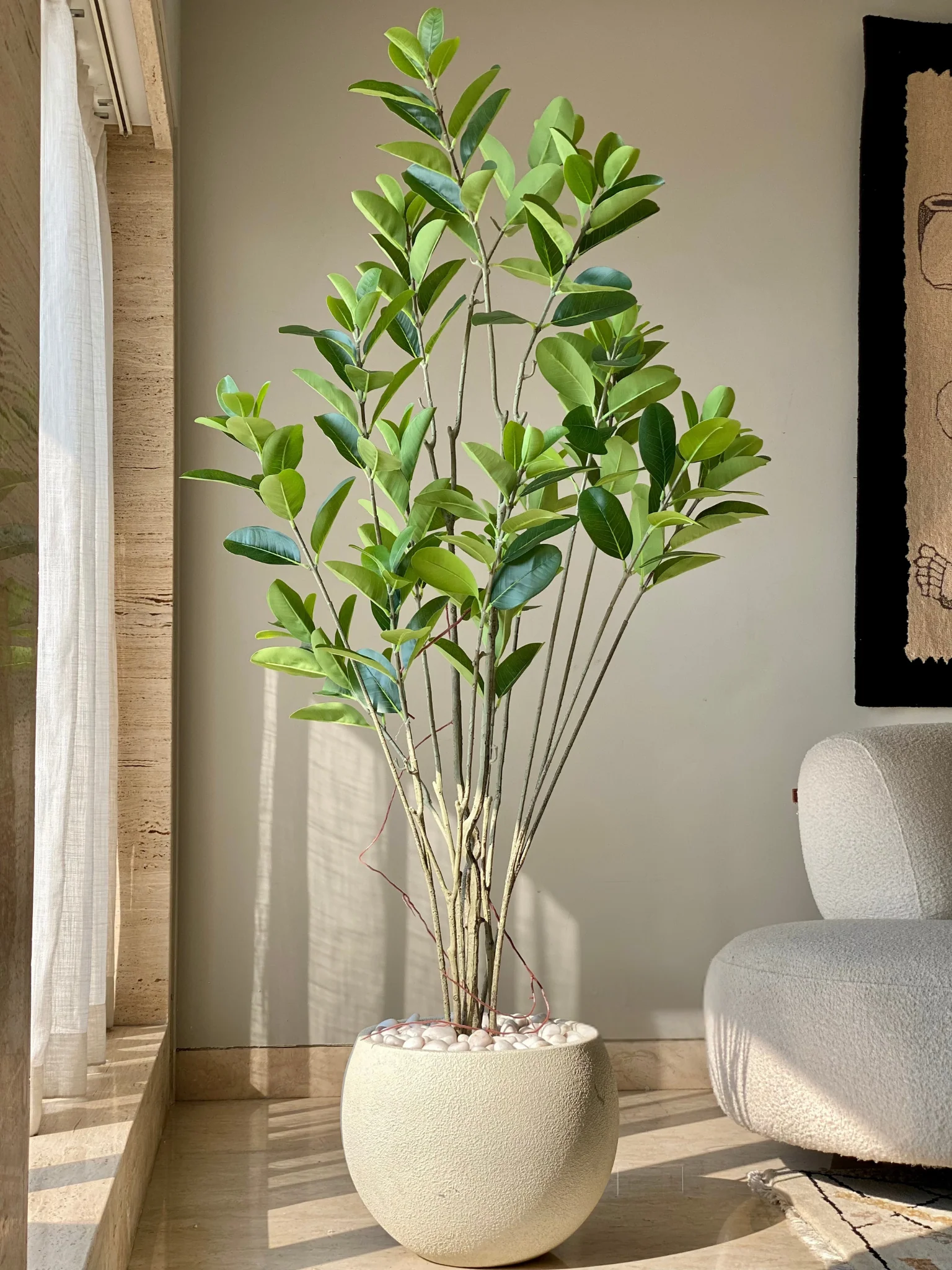 Artificial Magnolia Leaf Plant - 5.5 Feet - Image 4