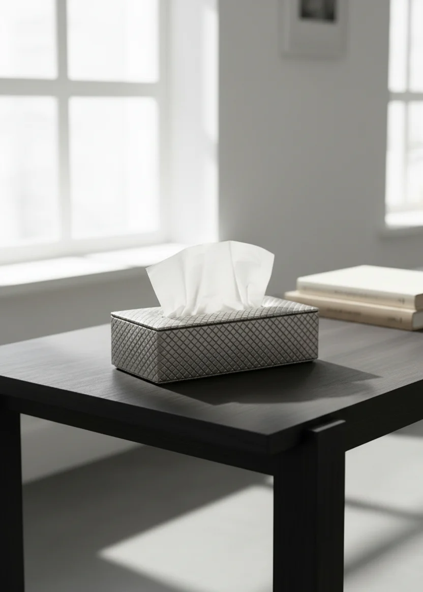 Braided Grey Tissue Box - Image 4