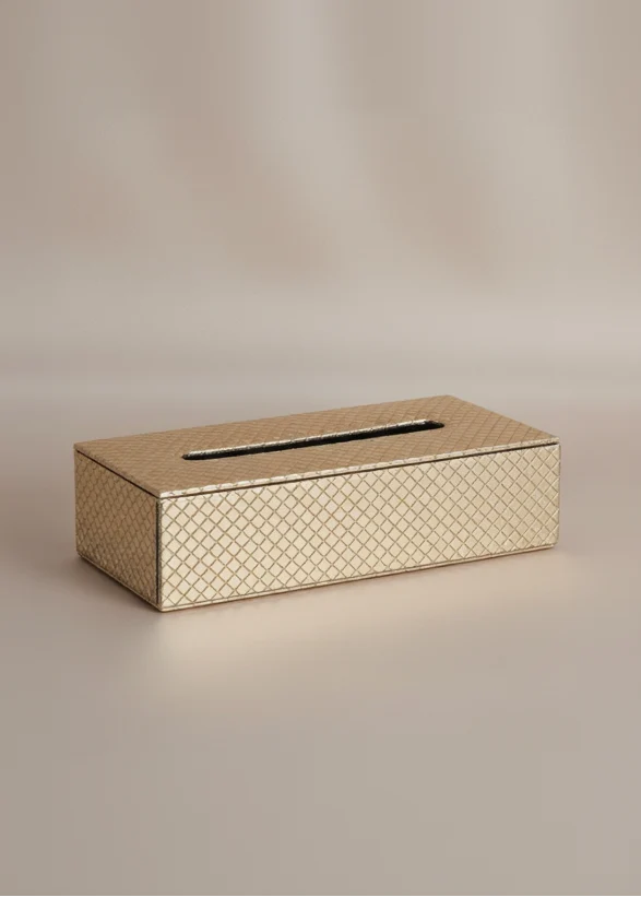 Braided Gold Tissue Box - Image 3