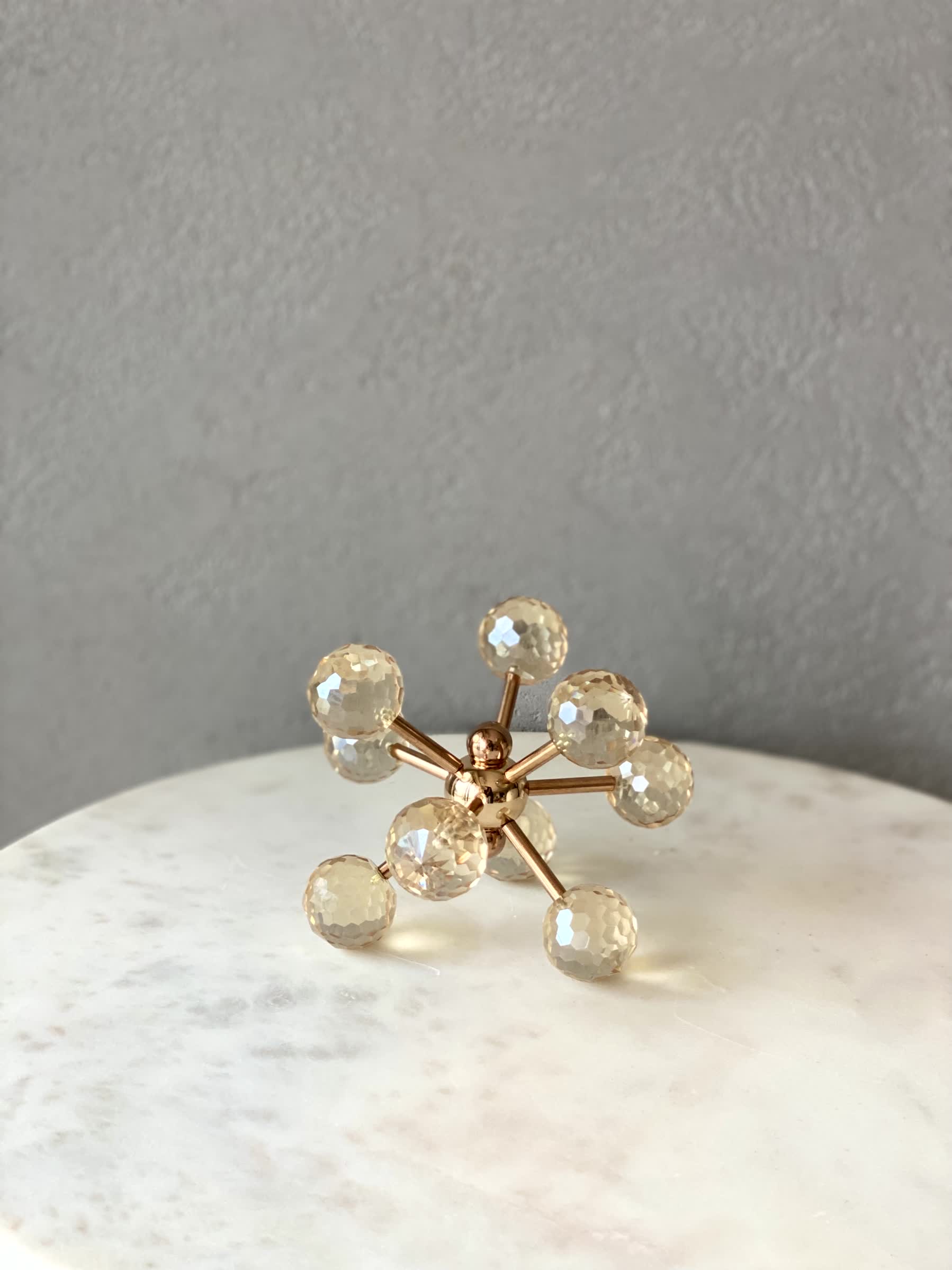 Geometric Gold Crystal Artefact - Image 3