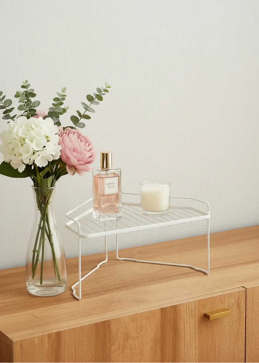 Kitchen Corner Rack - White - Image 5