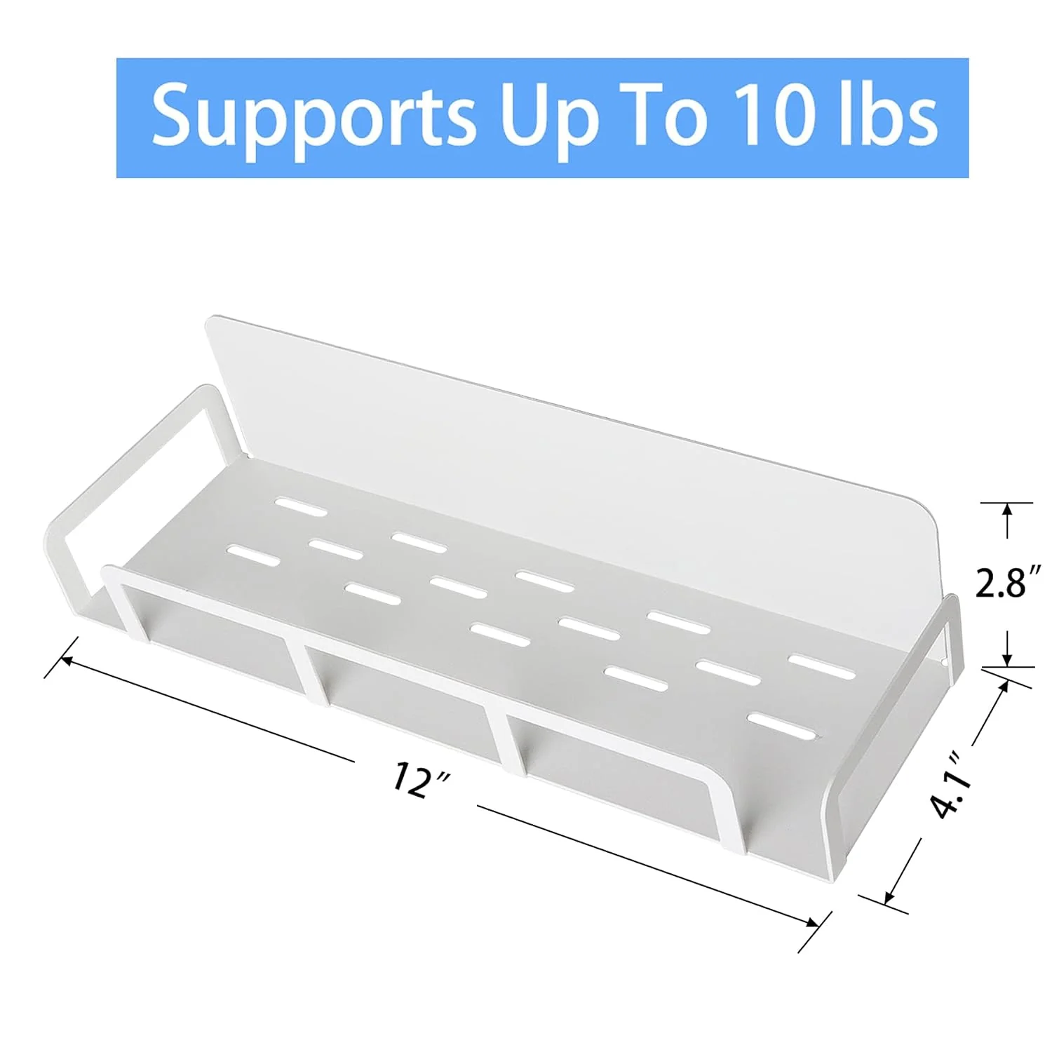 Magnetic Storage Shelf With  Hooks - Image 5