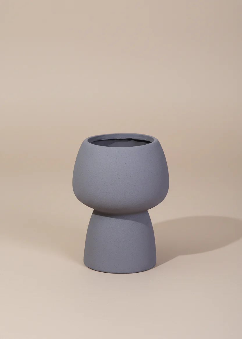 Mulu Textured Grey Vase - Large - Image 3