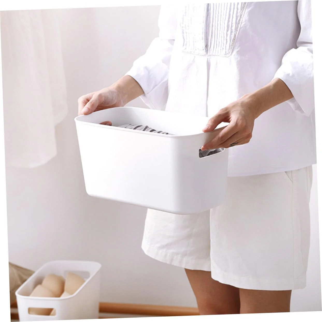 Narrow Storage Basket (Set Of 2) - Image 5