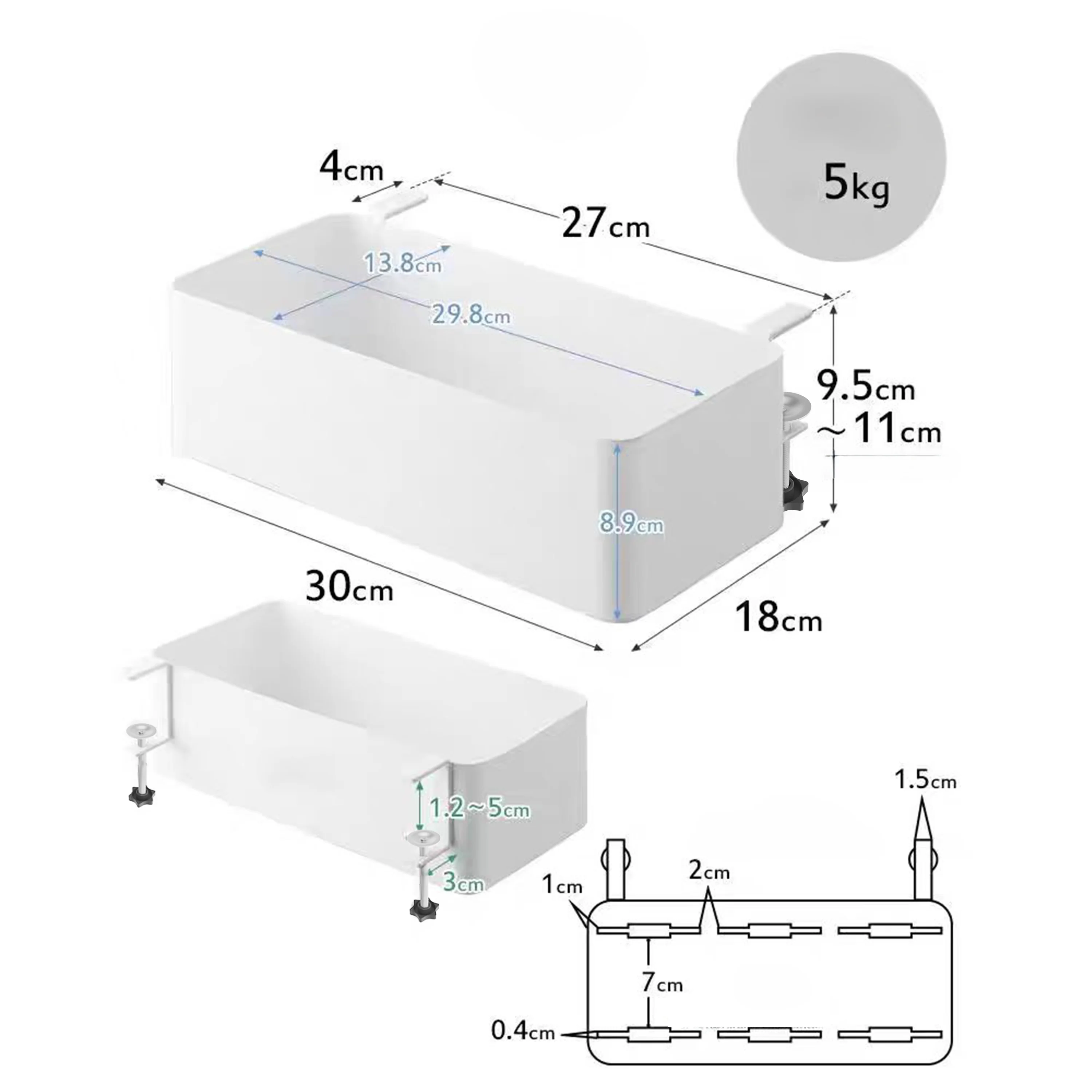 Desk Hanging Storage Rack - Image 10