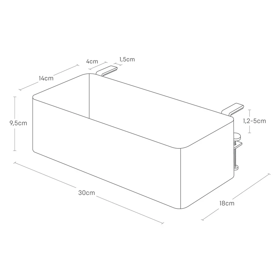 Desk Hanging Storage Rack - Image 9