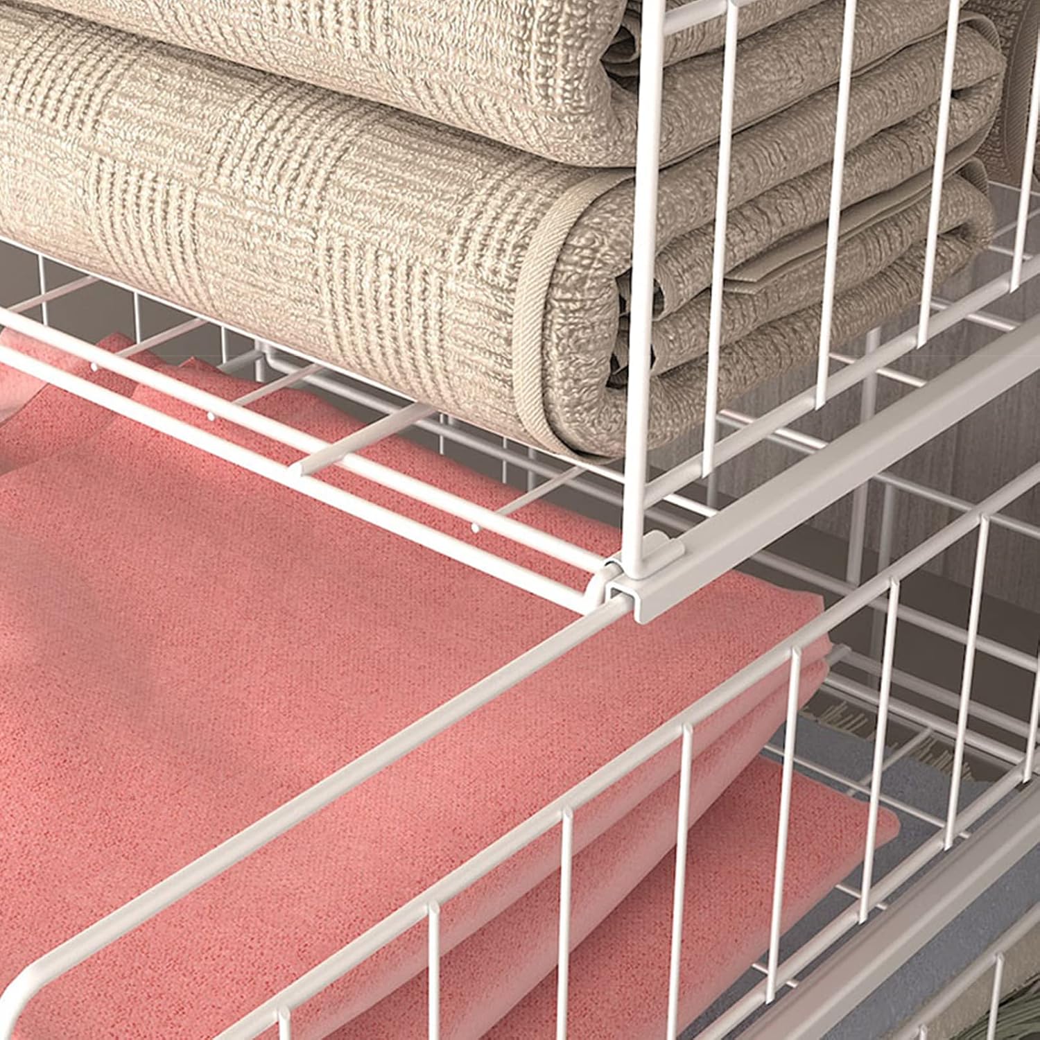 Wardrobe Stackable Rack  (2 -Tier) - Image 6