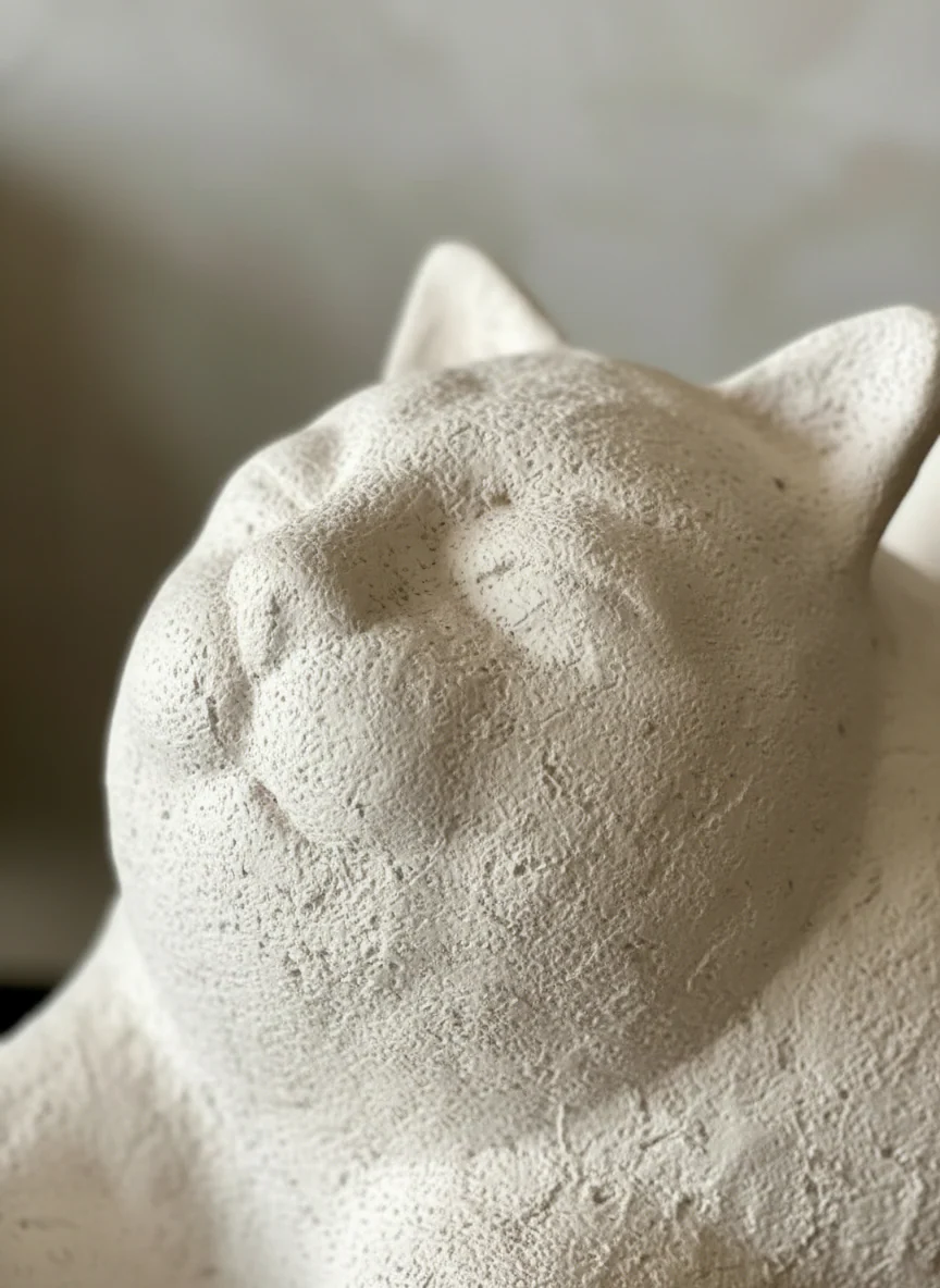 Terracotta Meow Sculpture - Image 5