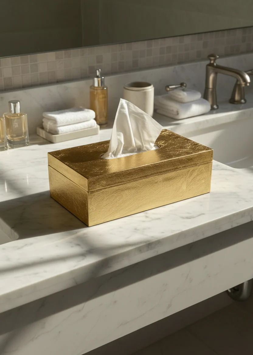 Verona Gold Tissue Box - Image 4