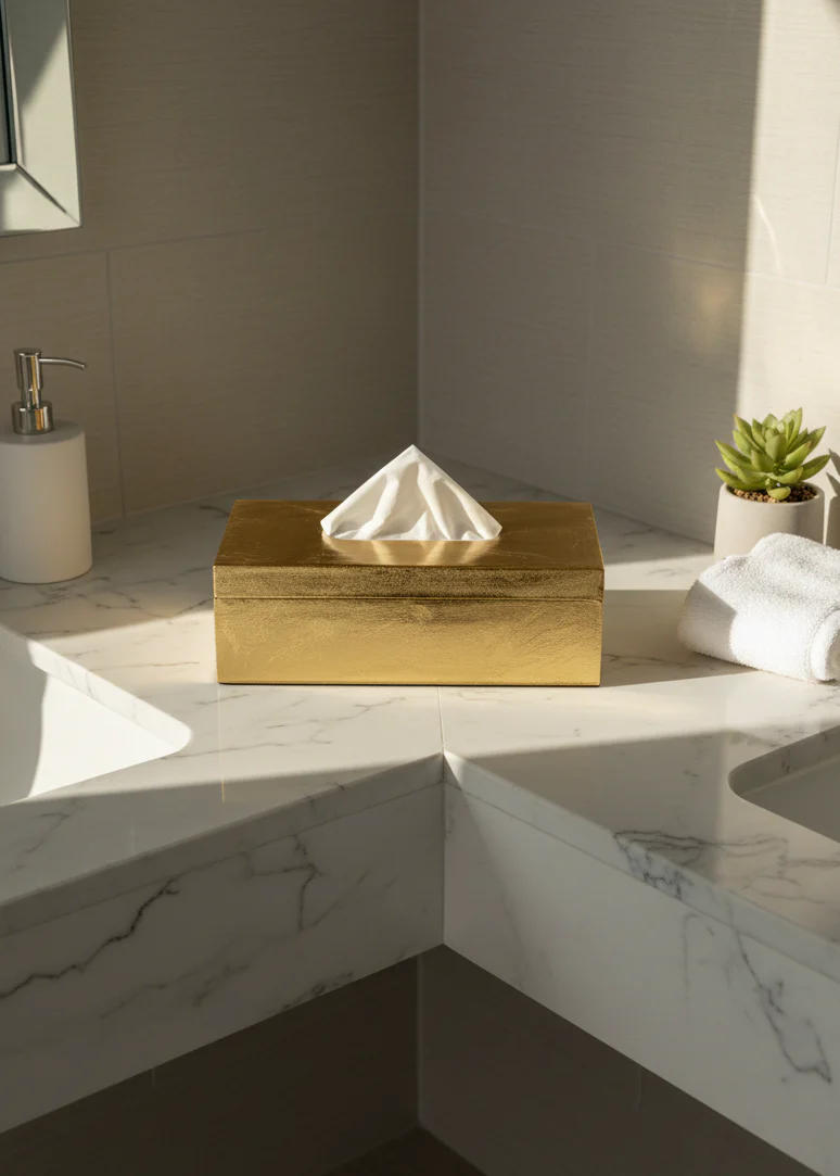 Verona Gold Tissue Box - Image 6